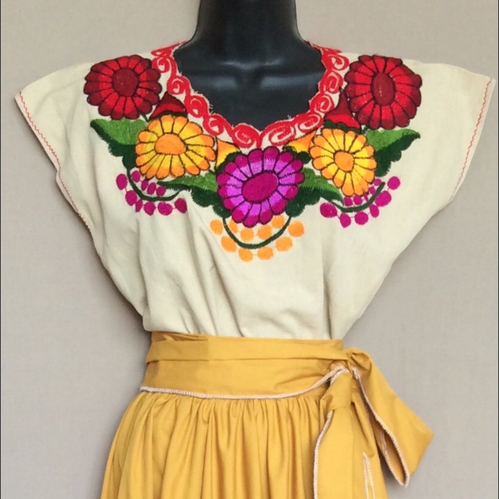 Cute Mexican blouse and skirt